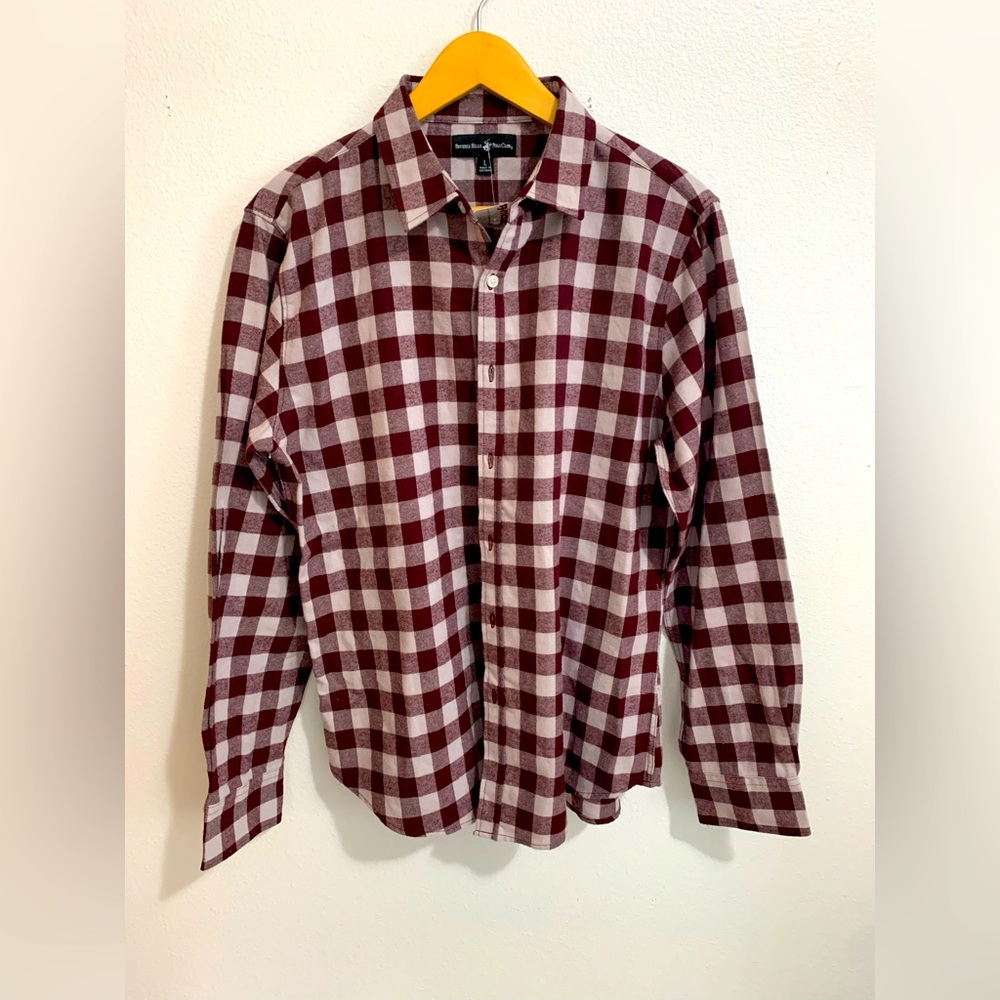 Beverly Hills Polo Club button up men’s flannel size L